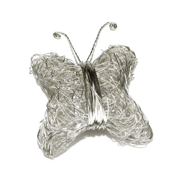 Tischdeko Schmetterling aus Draht - 5 cm