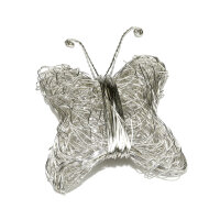 Tischdeko Schmetterling aus Draht - 8 cm