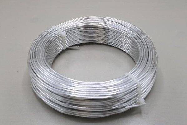 Aluminium-Draht 2,0 60m/500 gr. silber NETTO