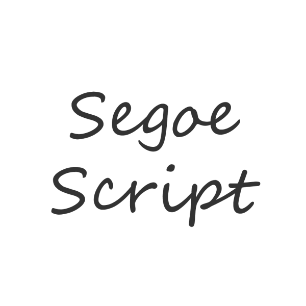 Segoe Script